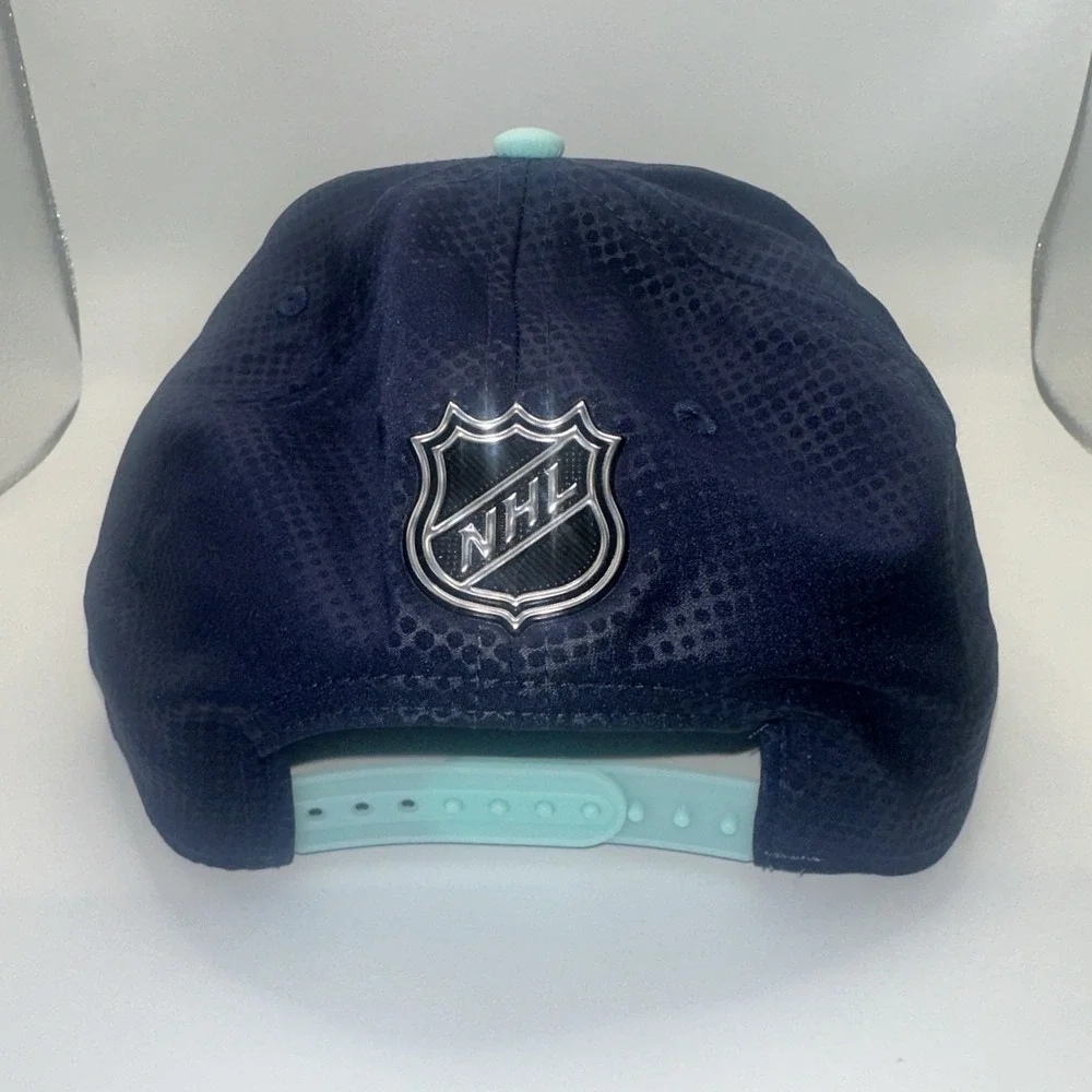 NHL Fanatics Seattle Kraken Authentic Pro Rink SnapBack Deep Sea Blue/Light Blue